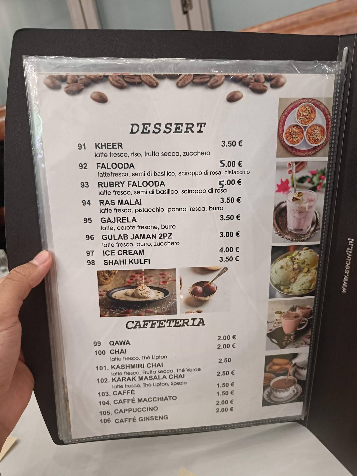Menu di Al Nawab Ristorante 