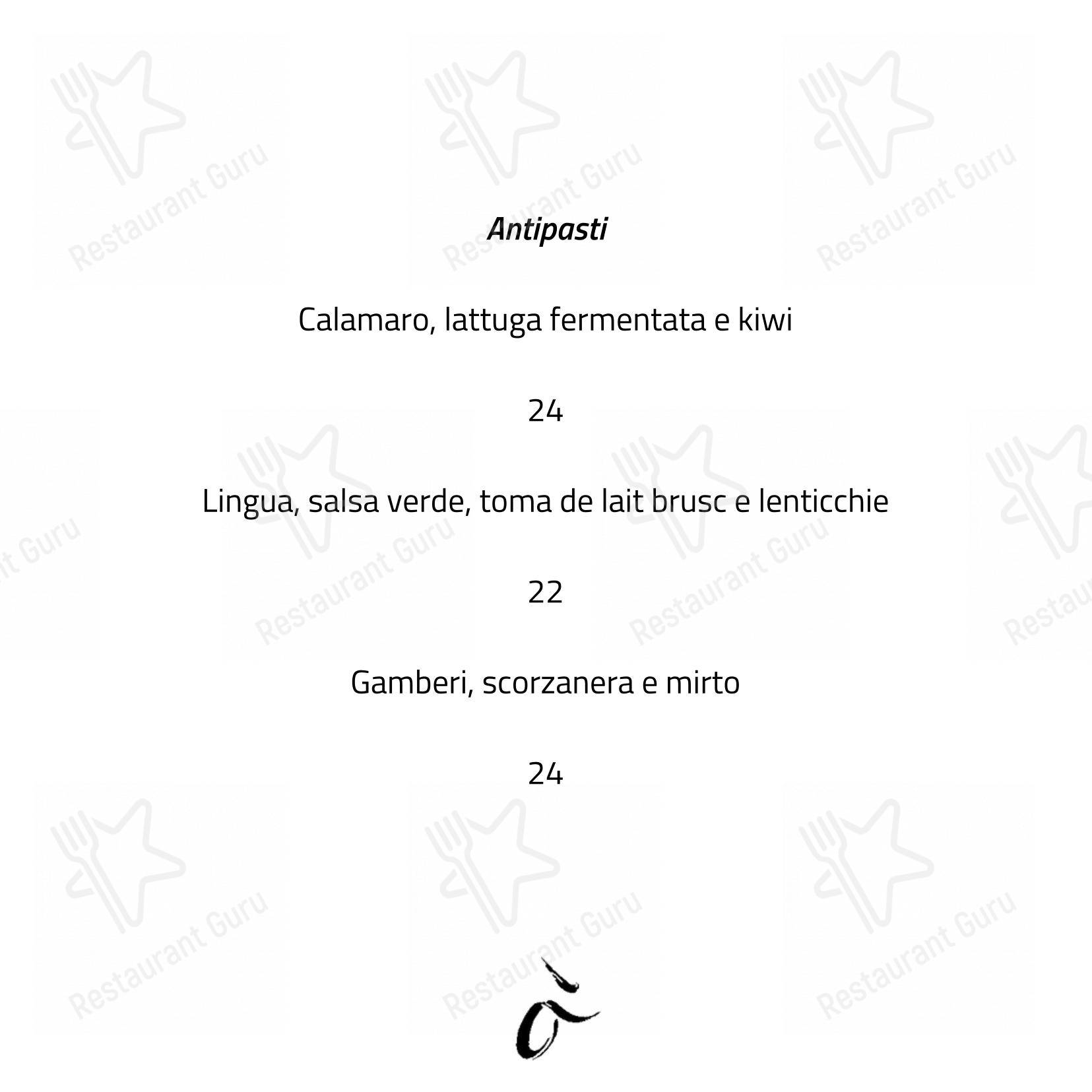 Menu di Almatò - Menu