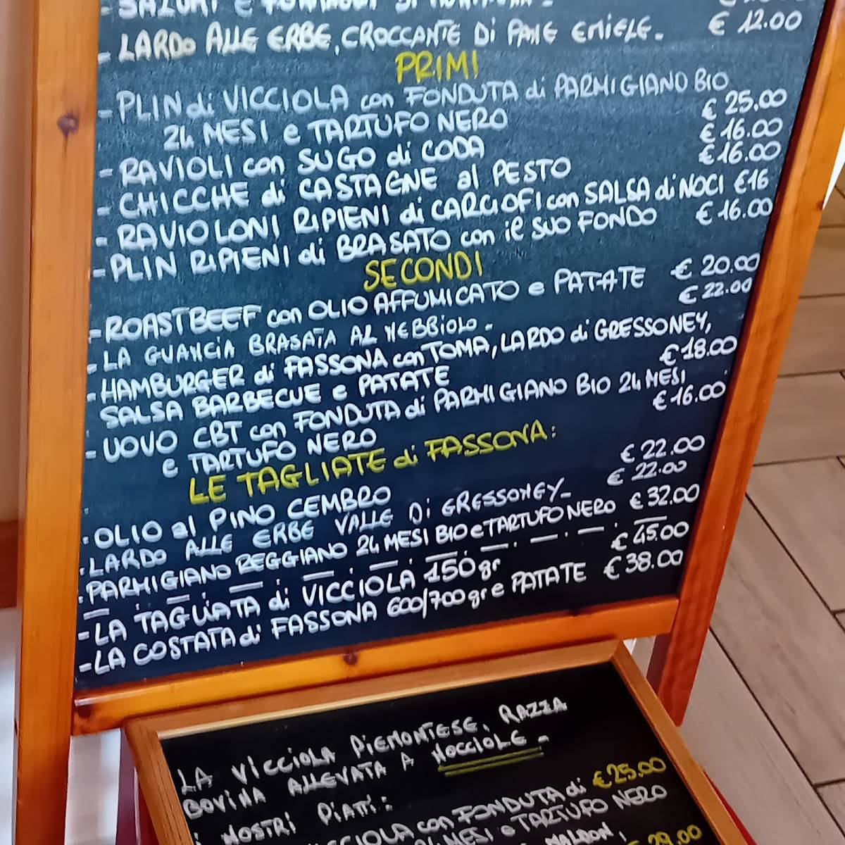Menu di Trattoria ai Cacciatori 