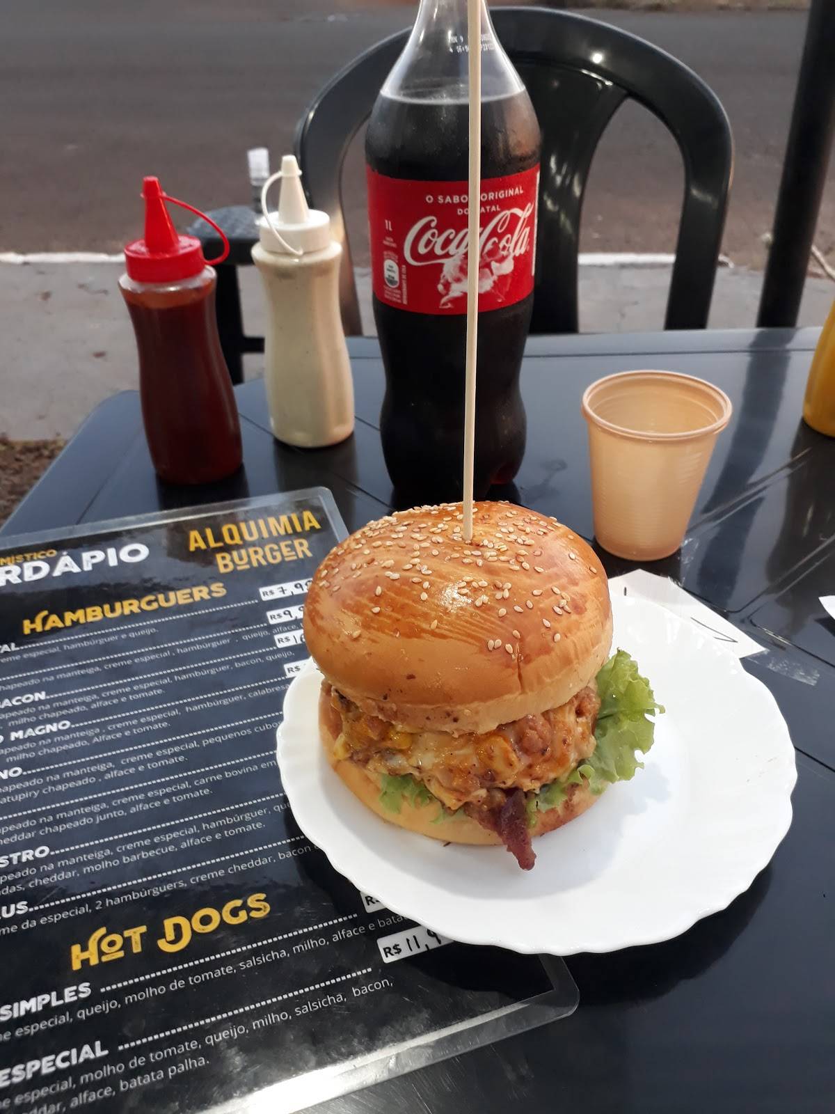 Alquimia Burger cardápio