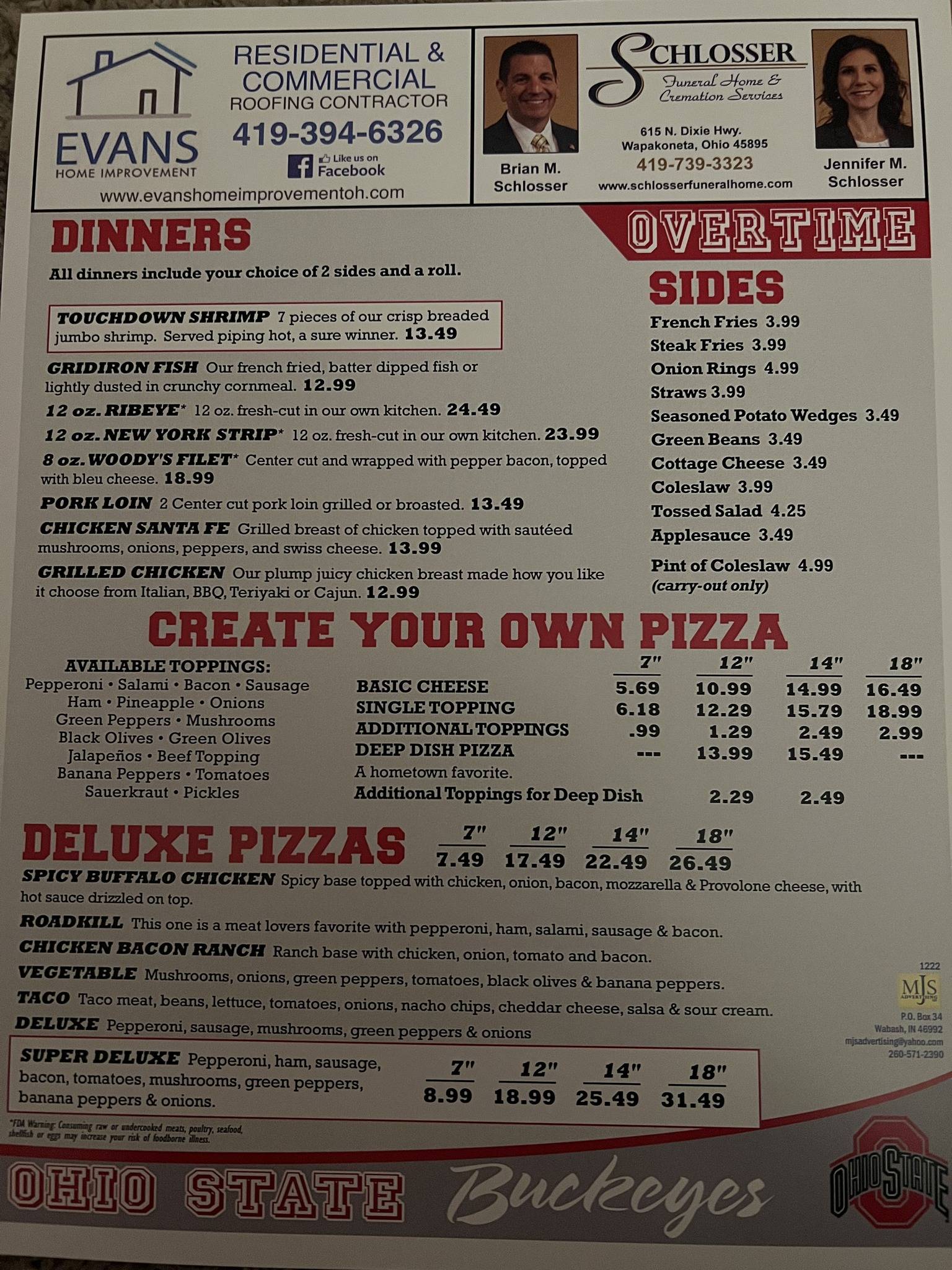 Verilife Wapakoneta Menu - oogy723