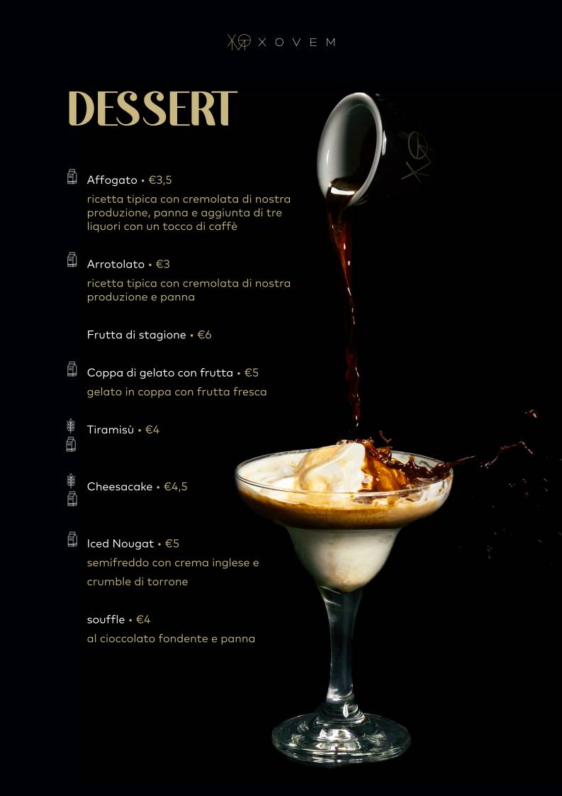Menu di X-OVEM Cafe/Drink/Food 