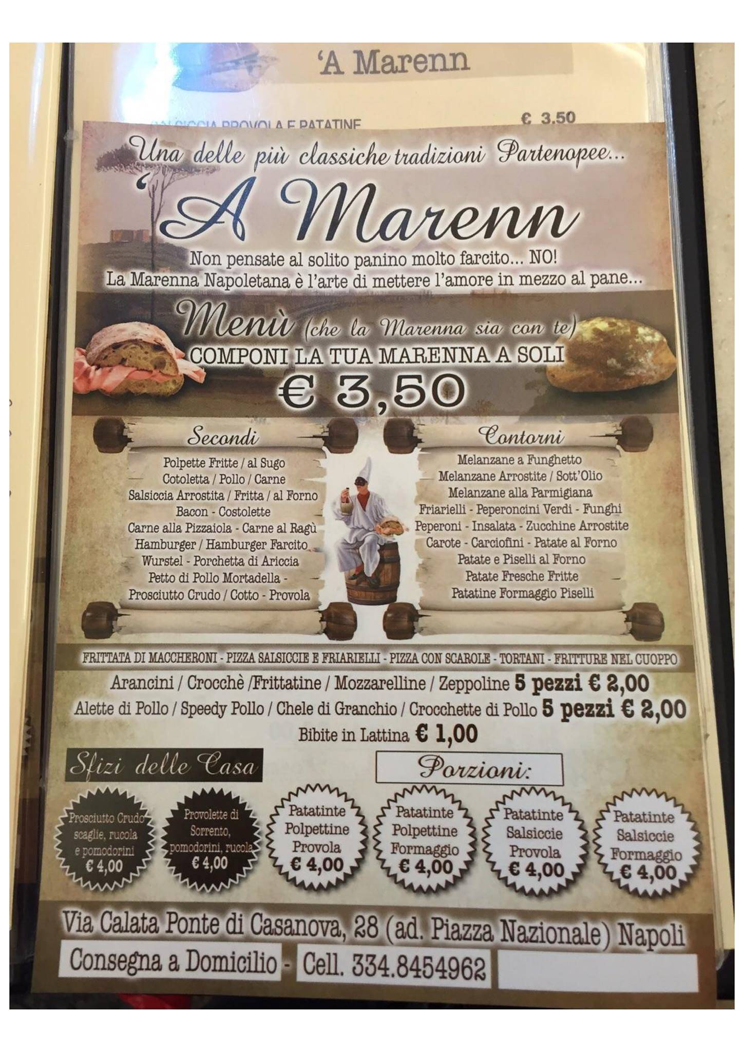 Menu di A'marenn 
