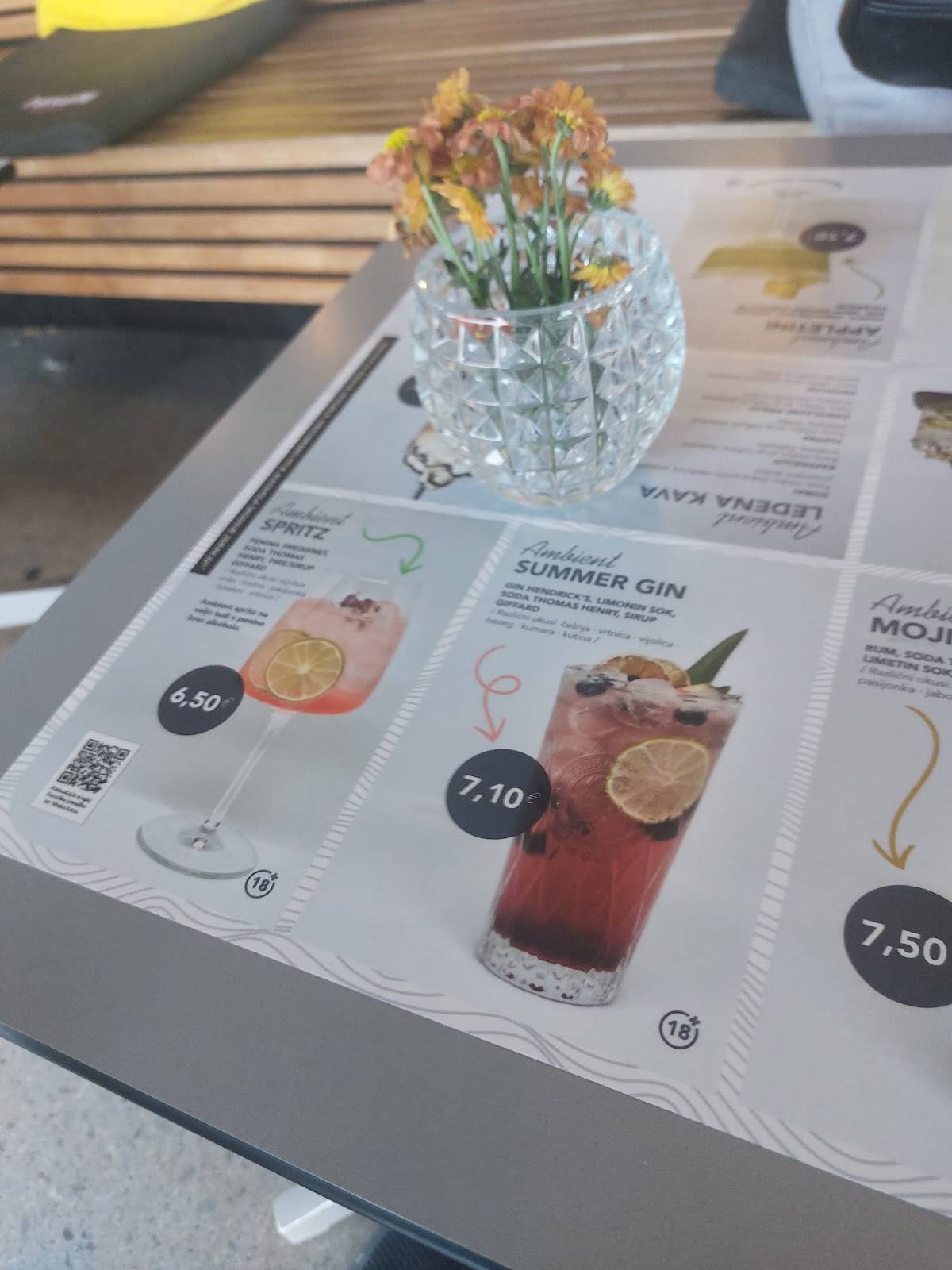 Menu di Ambient Cafe 