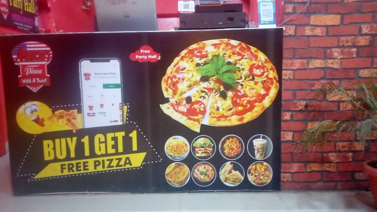 Americans Pizza With A Twist menu