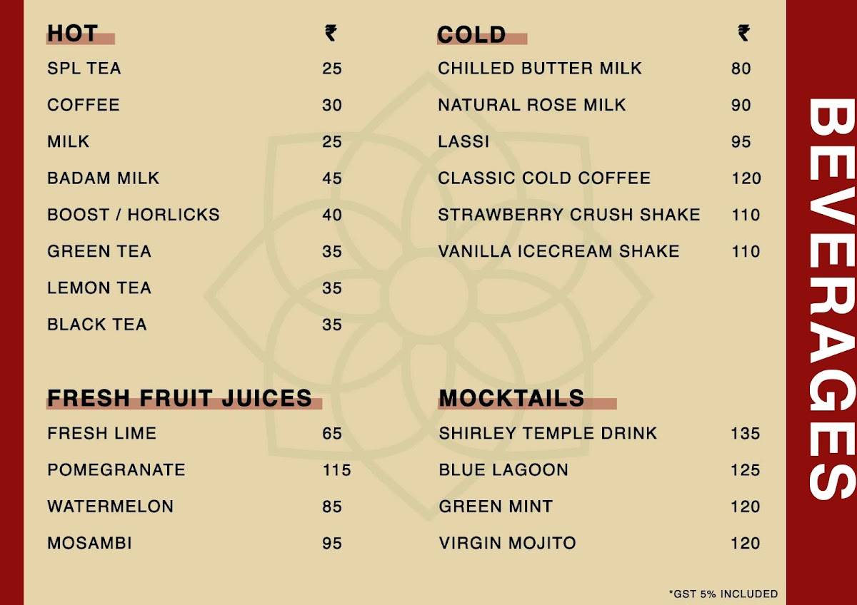 Anantam Pure Veg menu