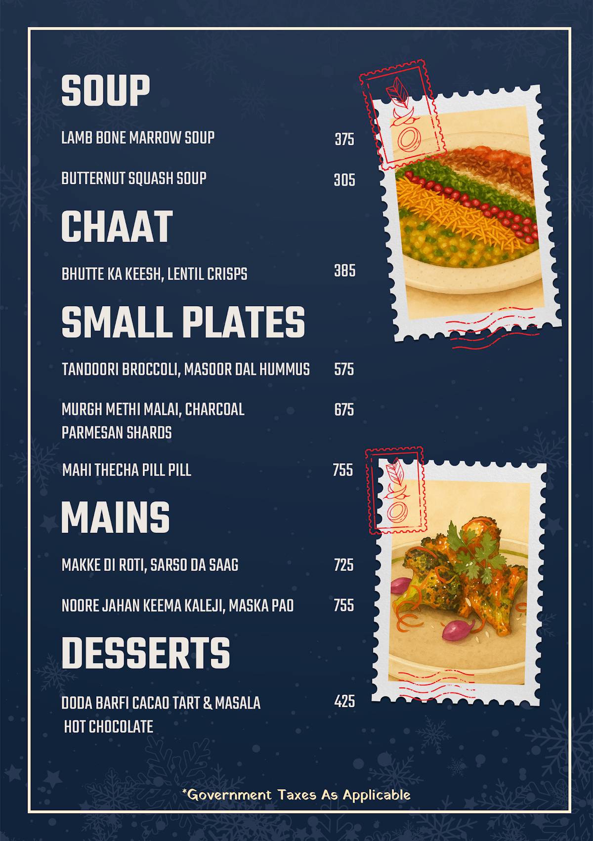 Anardana - East Delhi menu