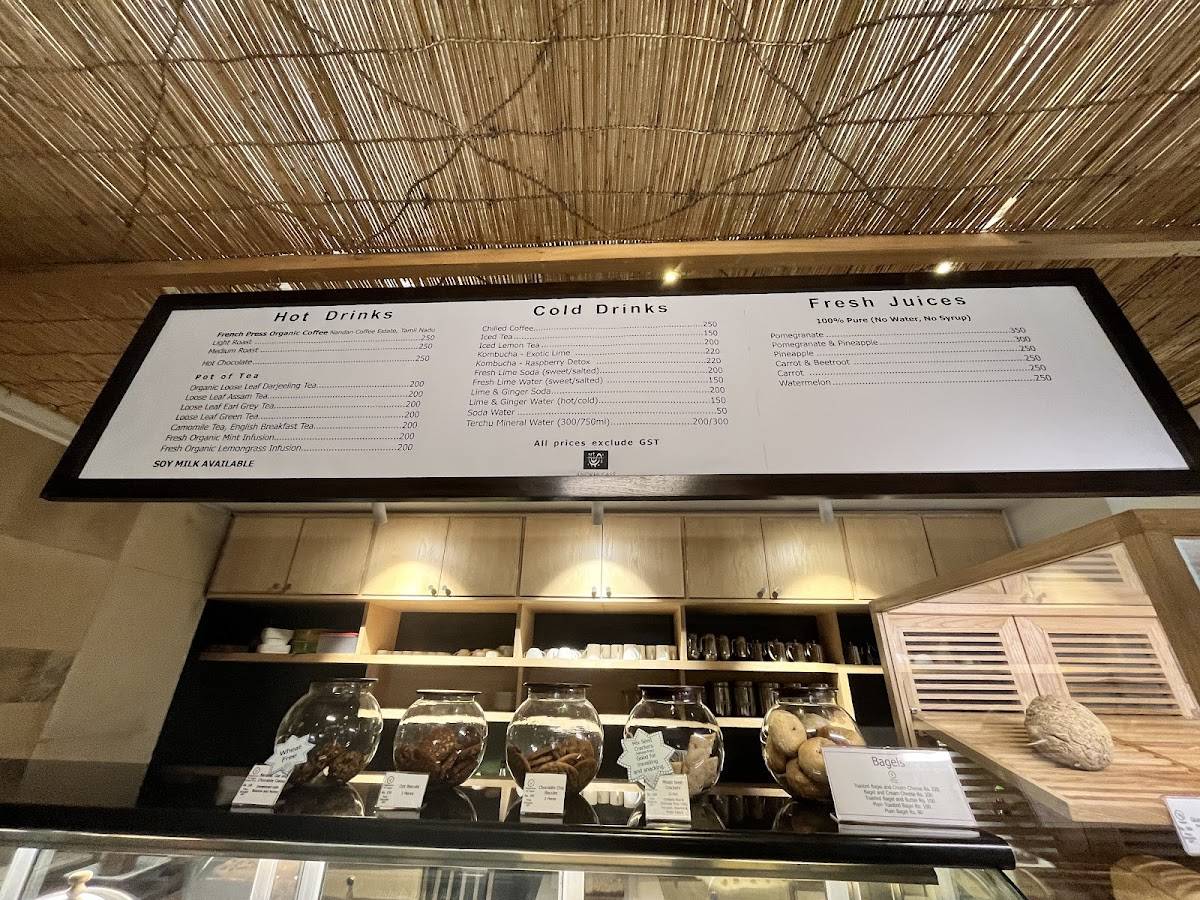 Anokhi Café menu