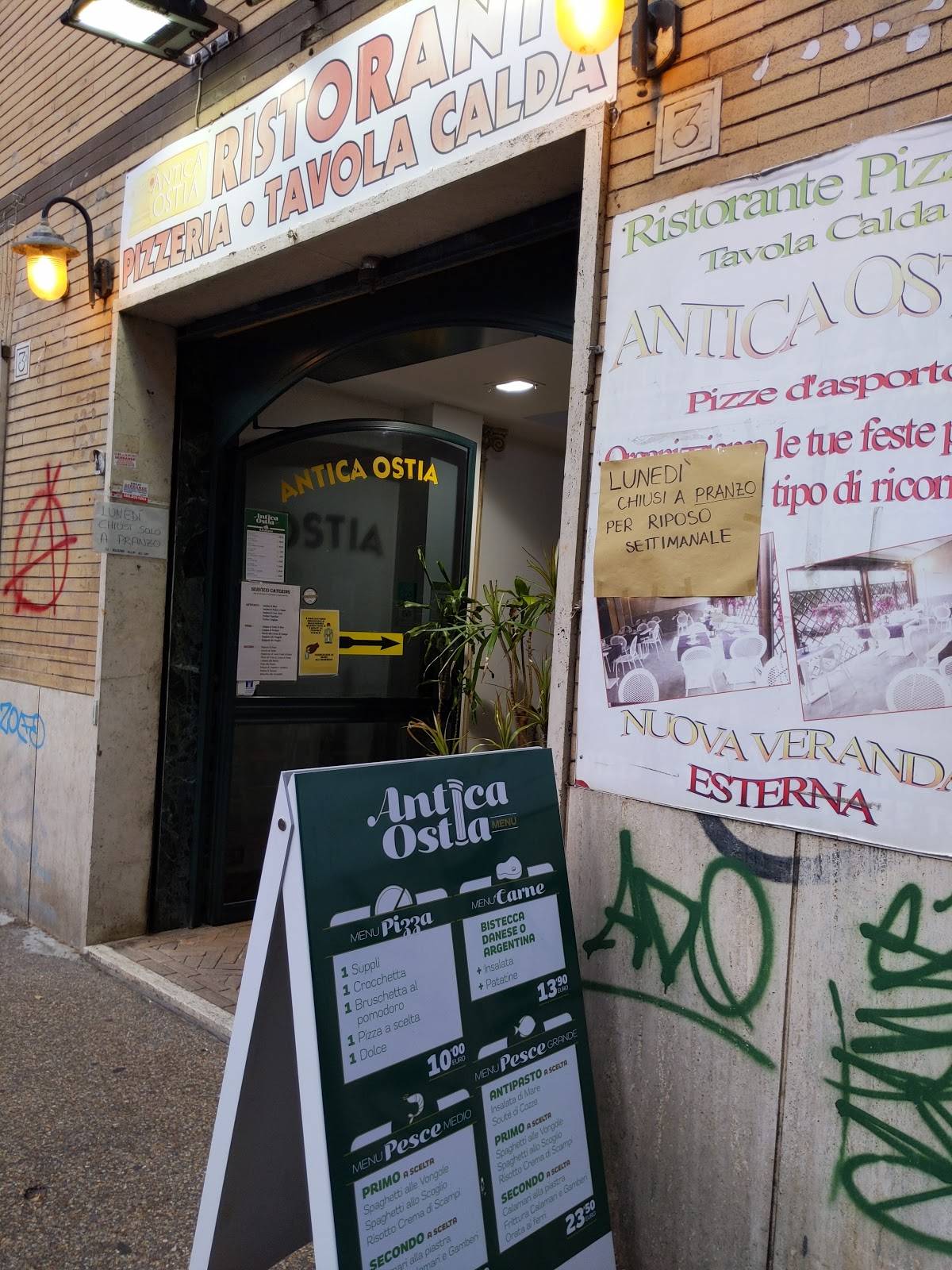 Menu di Antica Ostia Lido di Ostia 