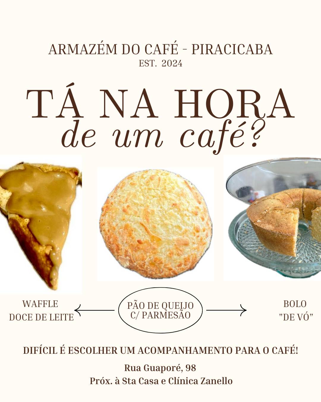 Armazém do Café Piracicaba cardápio
