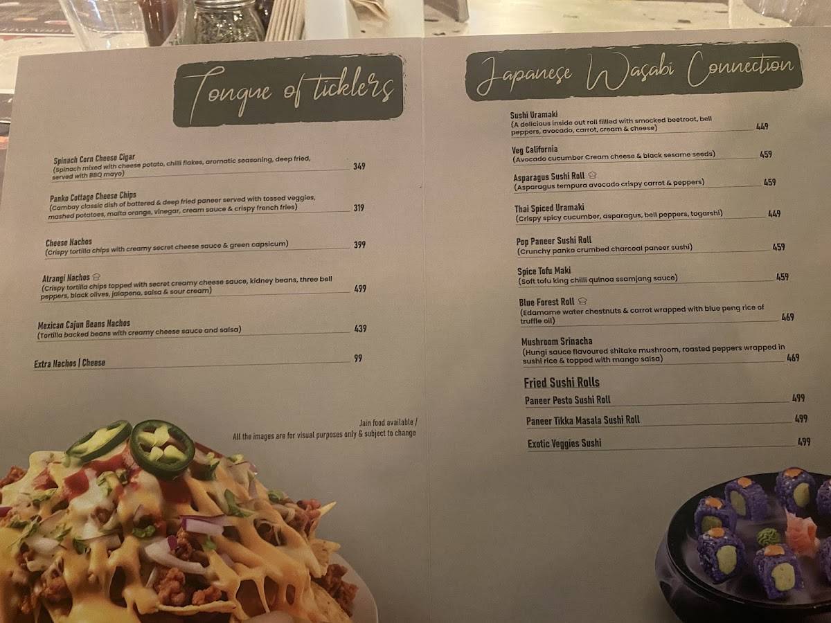 Aroma Pure Veg Restaurant menu