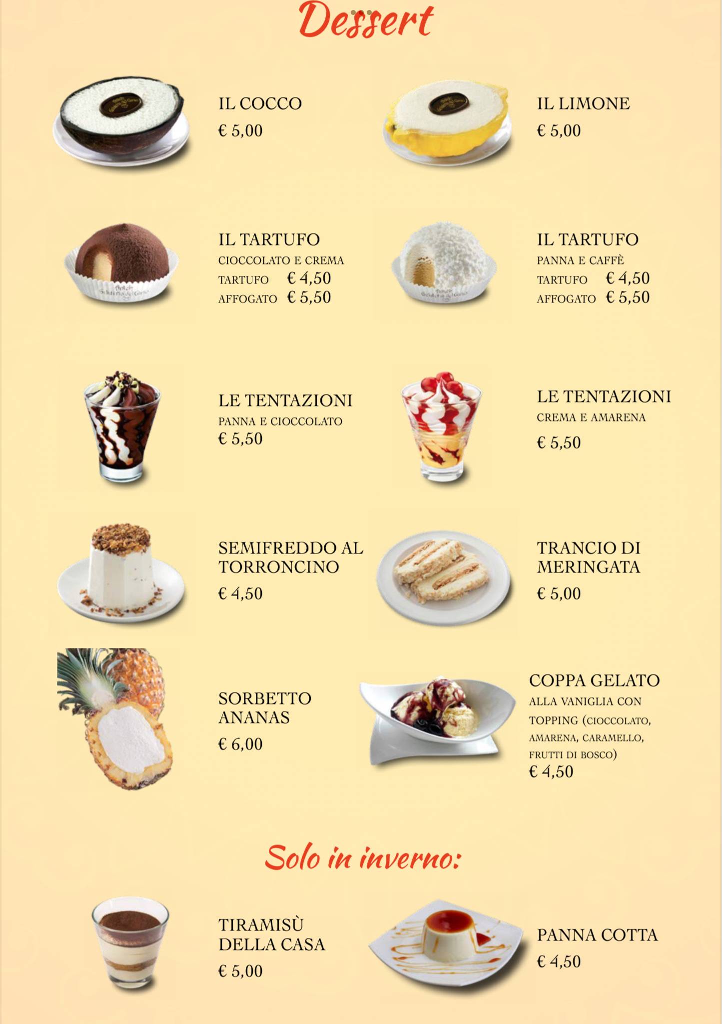 Menu di Ristorante Indiano e Pizzeria Tre Ponti 