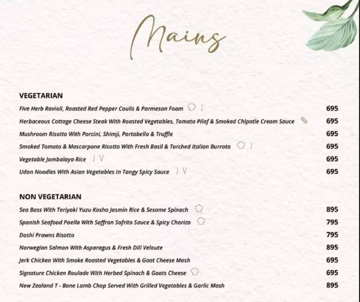 Asilo menu