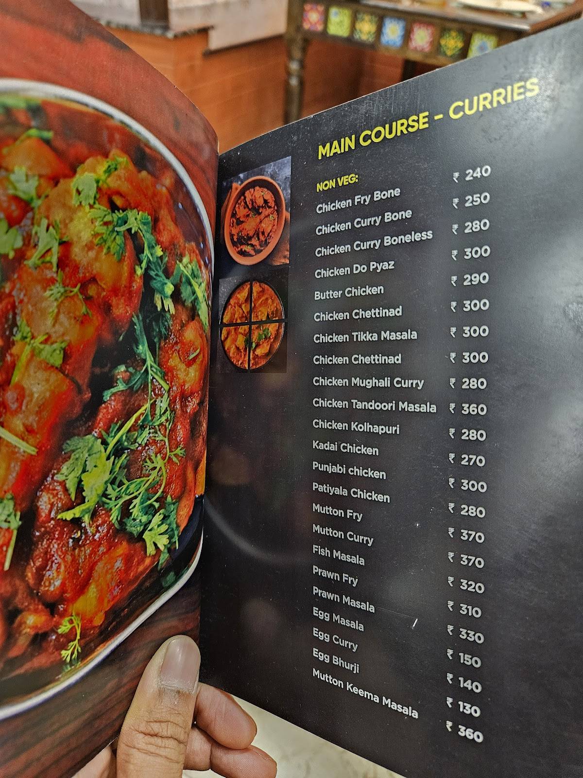 Asta's Desi Darbar menu