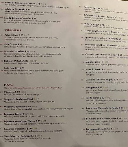 Asttore Forneria Restaurante Italiano em Varjota Fortaleza cardápio