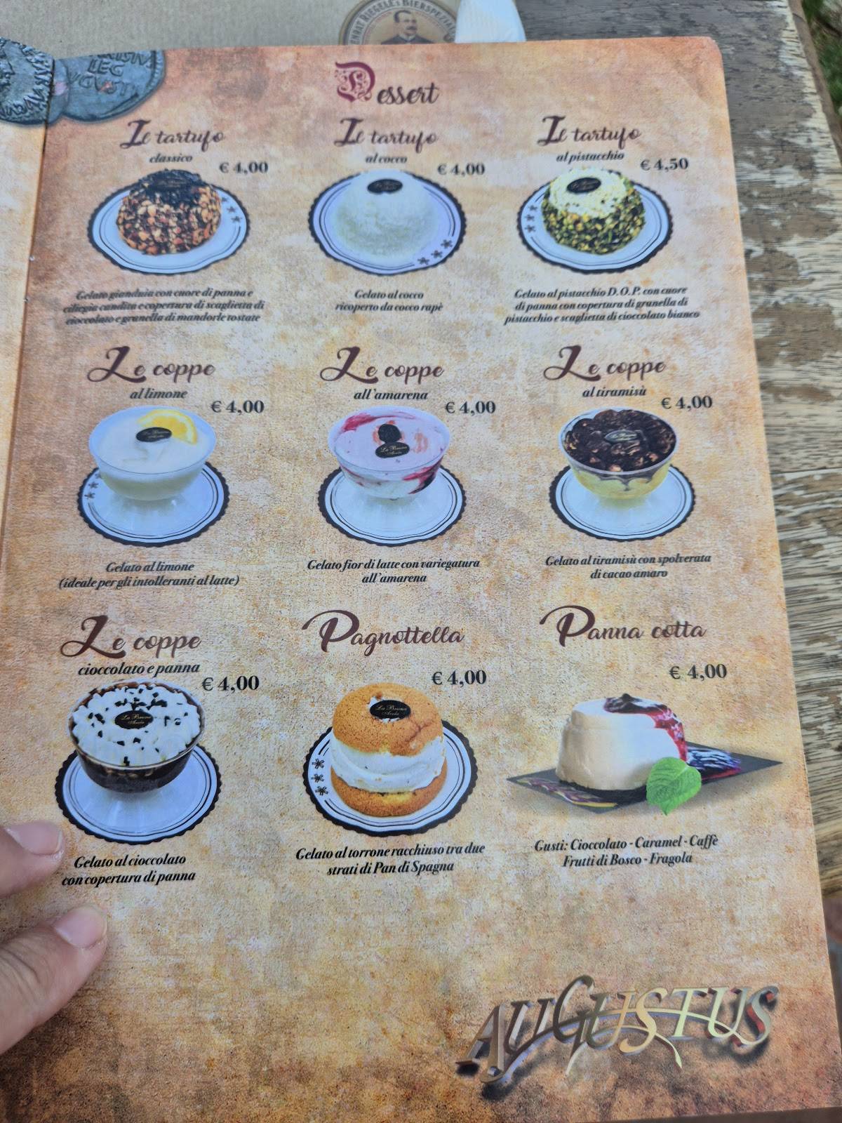 Menu di Augustus 