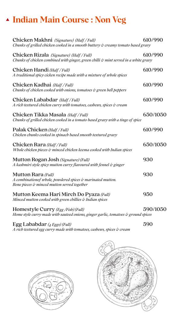 Auric Restaurant & Rooftop Cafe menu