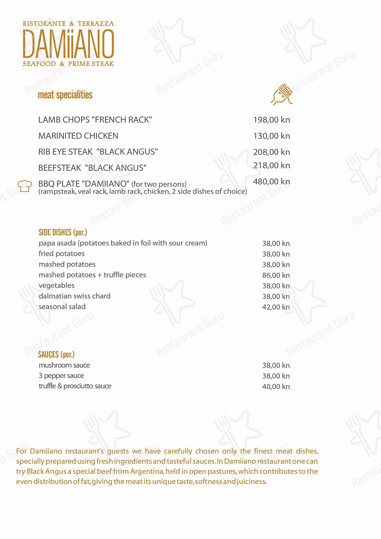 Damianii Luxury Boutique Hotel & Spa in Duće - Menu bar