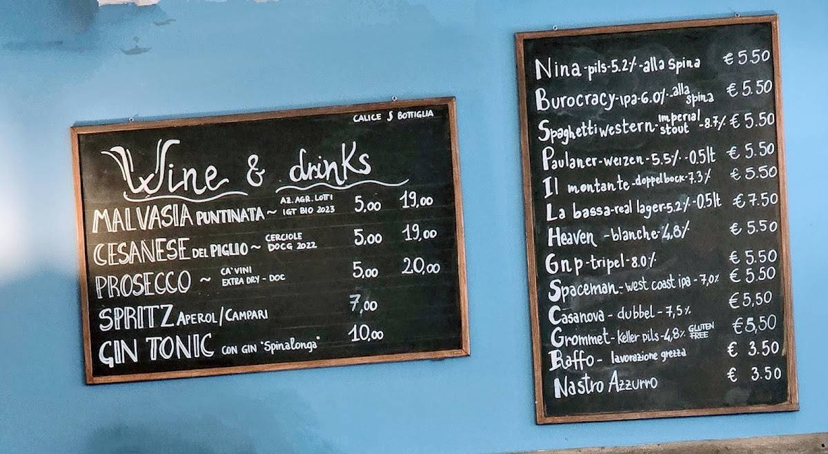 Menu di Franz Burger 