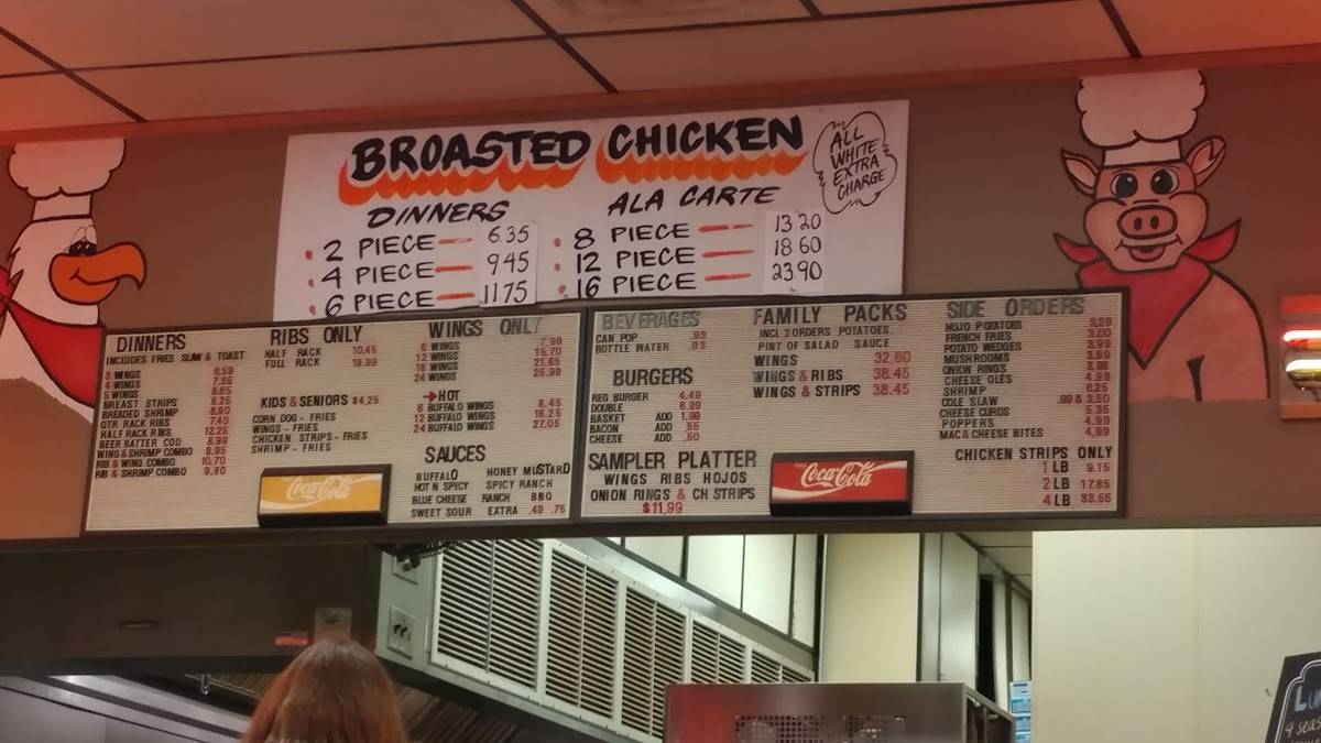Menu at Wing Joint BBQ, Blaine