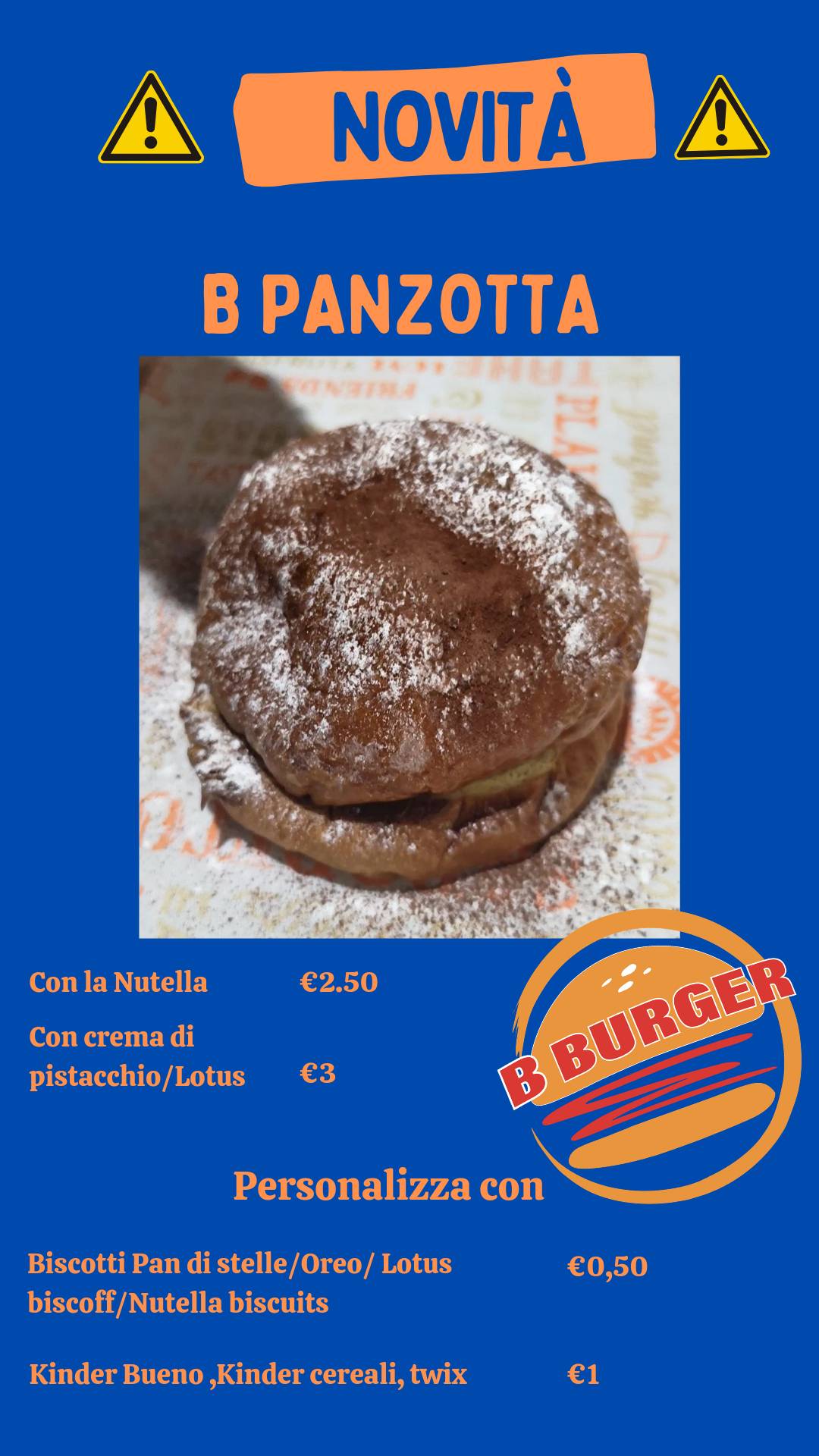 Menu di BBurger 