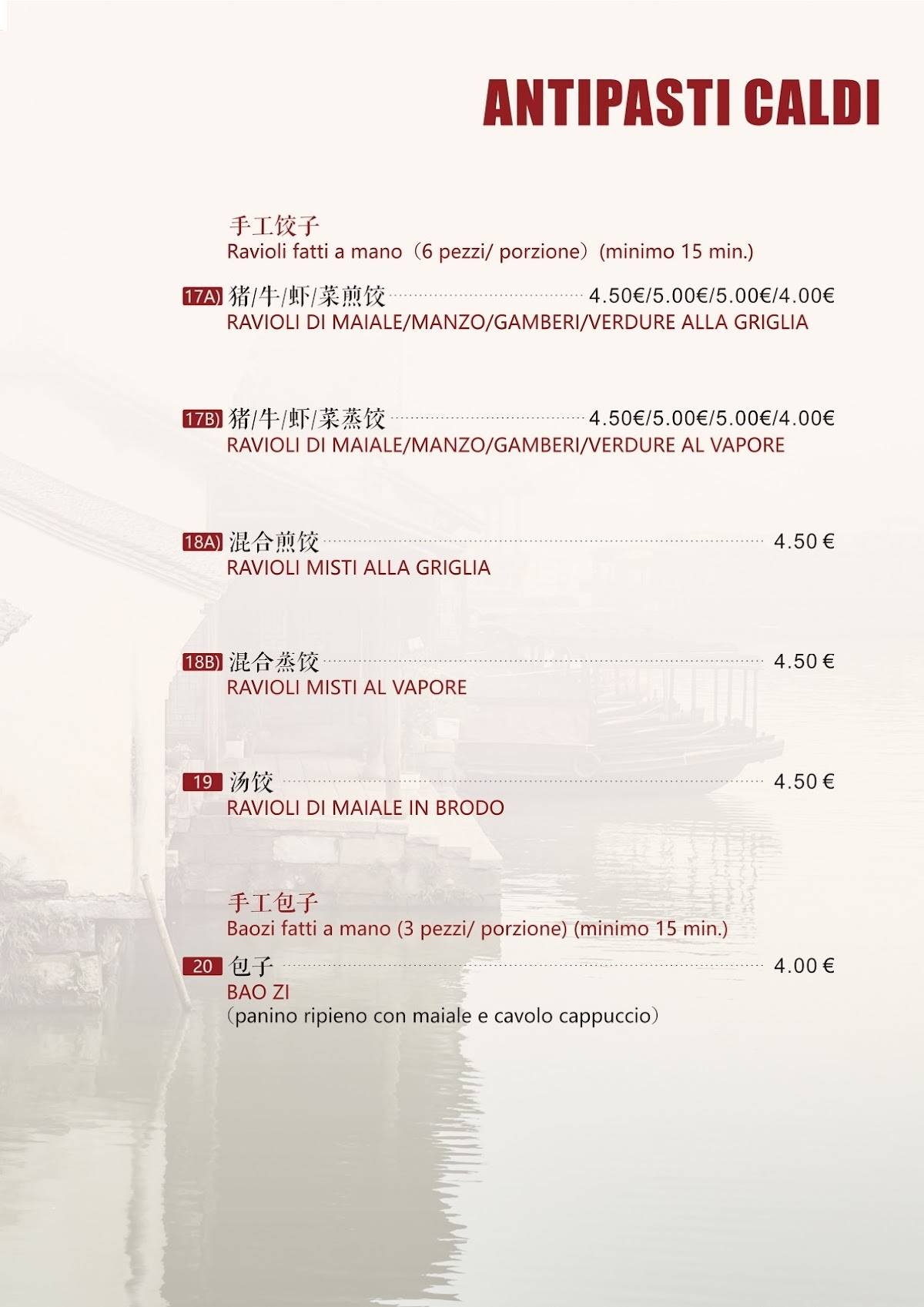 Menu di BING STREET FOOD TAKE AWAY BAR 