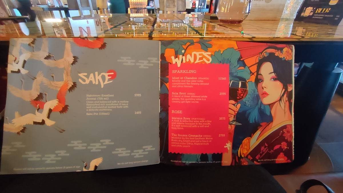 BIZARRE ASIA menu