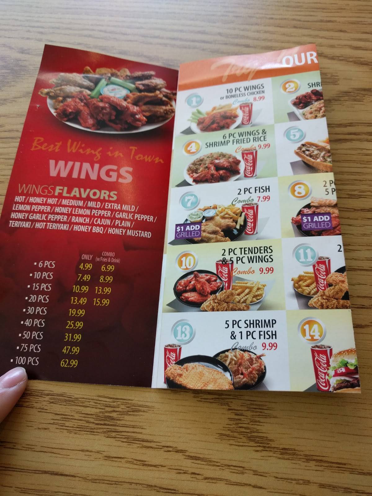 Menu at BTJ Wings restaurant, Hephzibah, Windsor Spring Rd