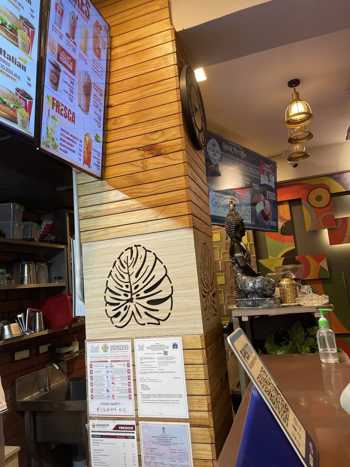 BURGER 99 menu