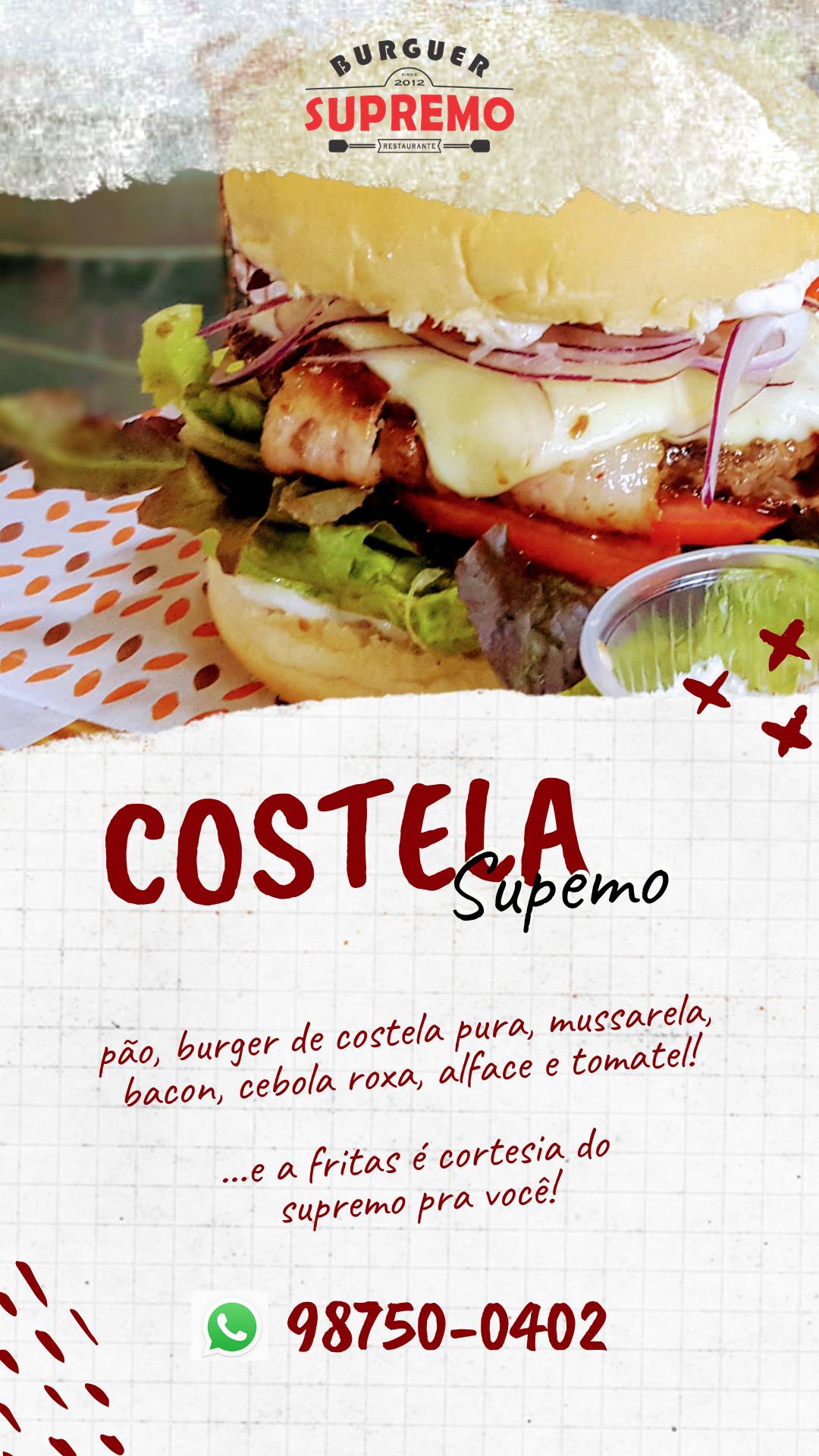 BURGUER SUPREMO OFICIAL cardápio