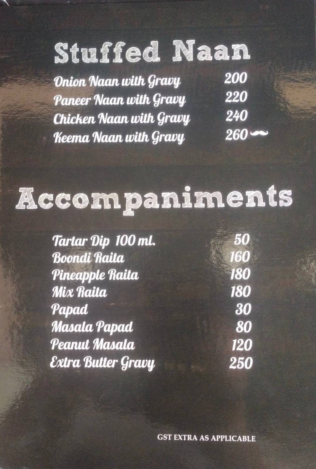 Baba's Veg & Non Veg Restaurant menu