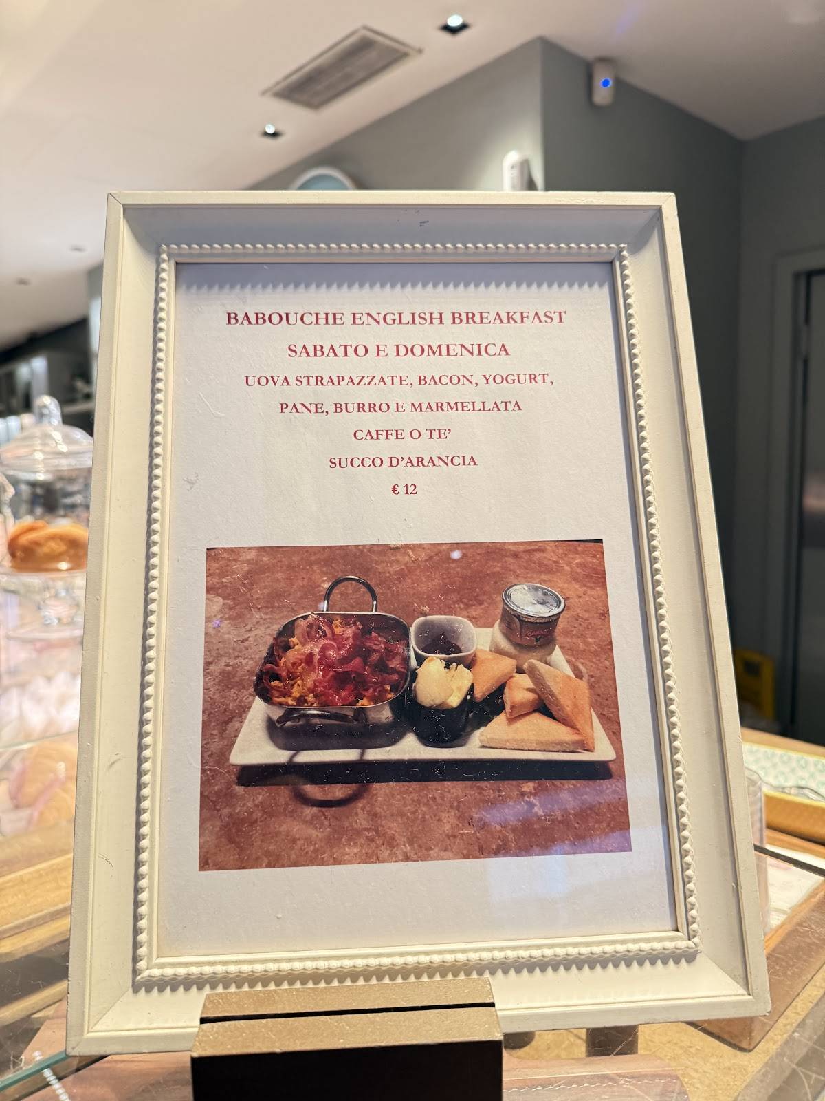 Menu de Babouche