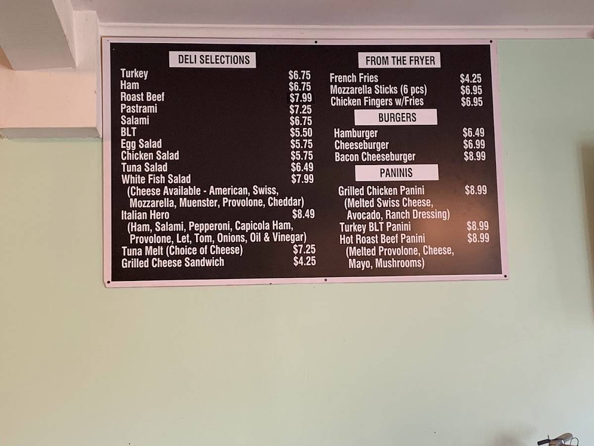 Menu at Bagel Town Cafe, West Milford