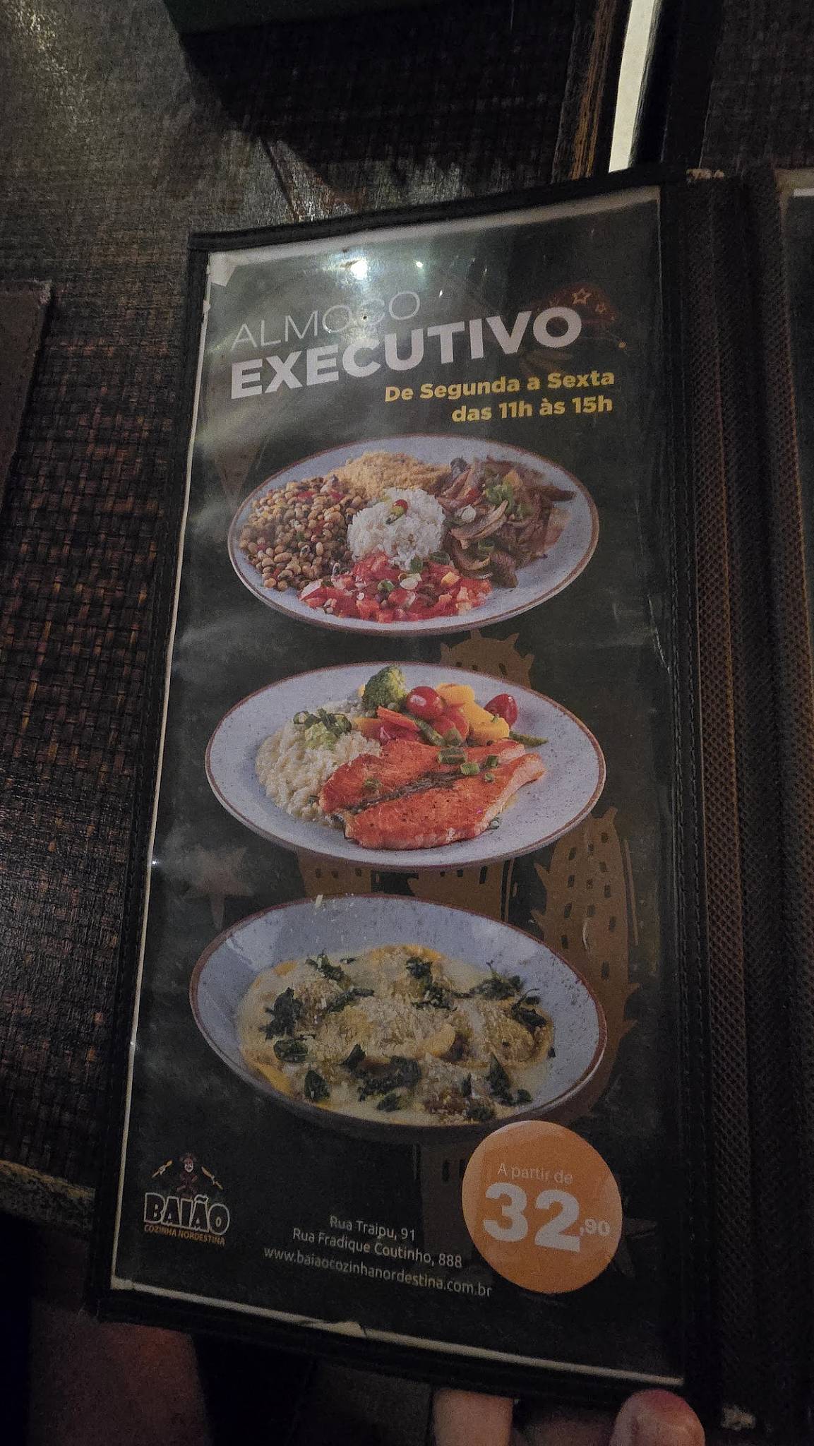 Baião Cozinha Nordestina cardápio