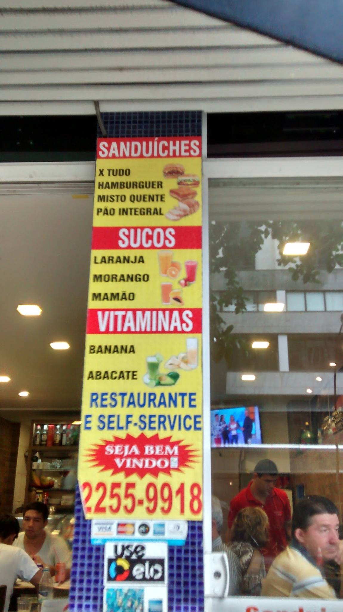 Bandeira 2 cardápio