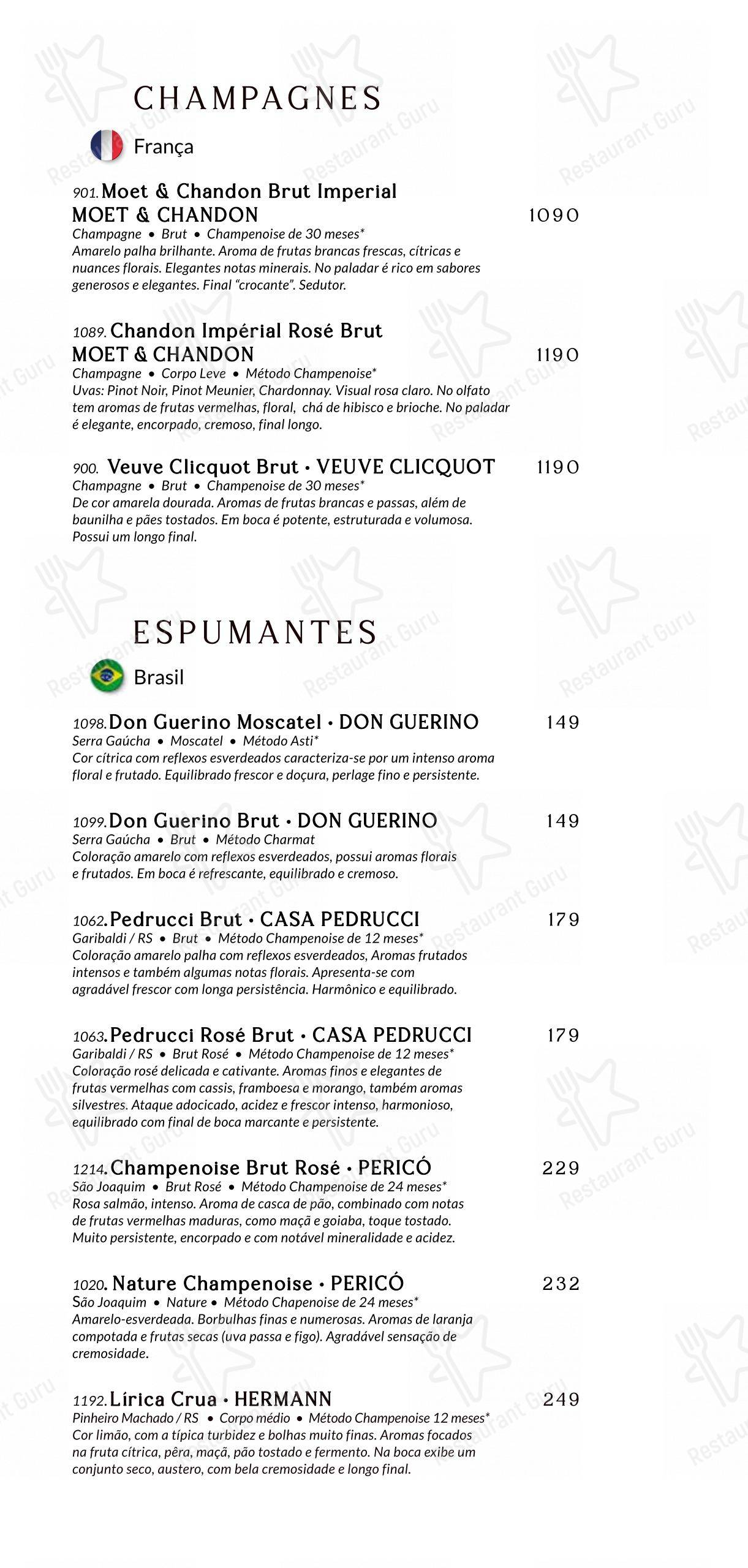 Menu bar para Baobá Bar e Restaurante em Itajaí