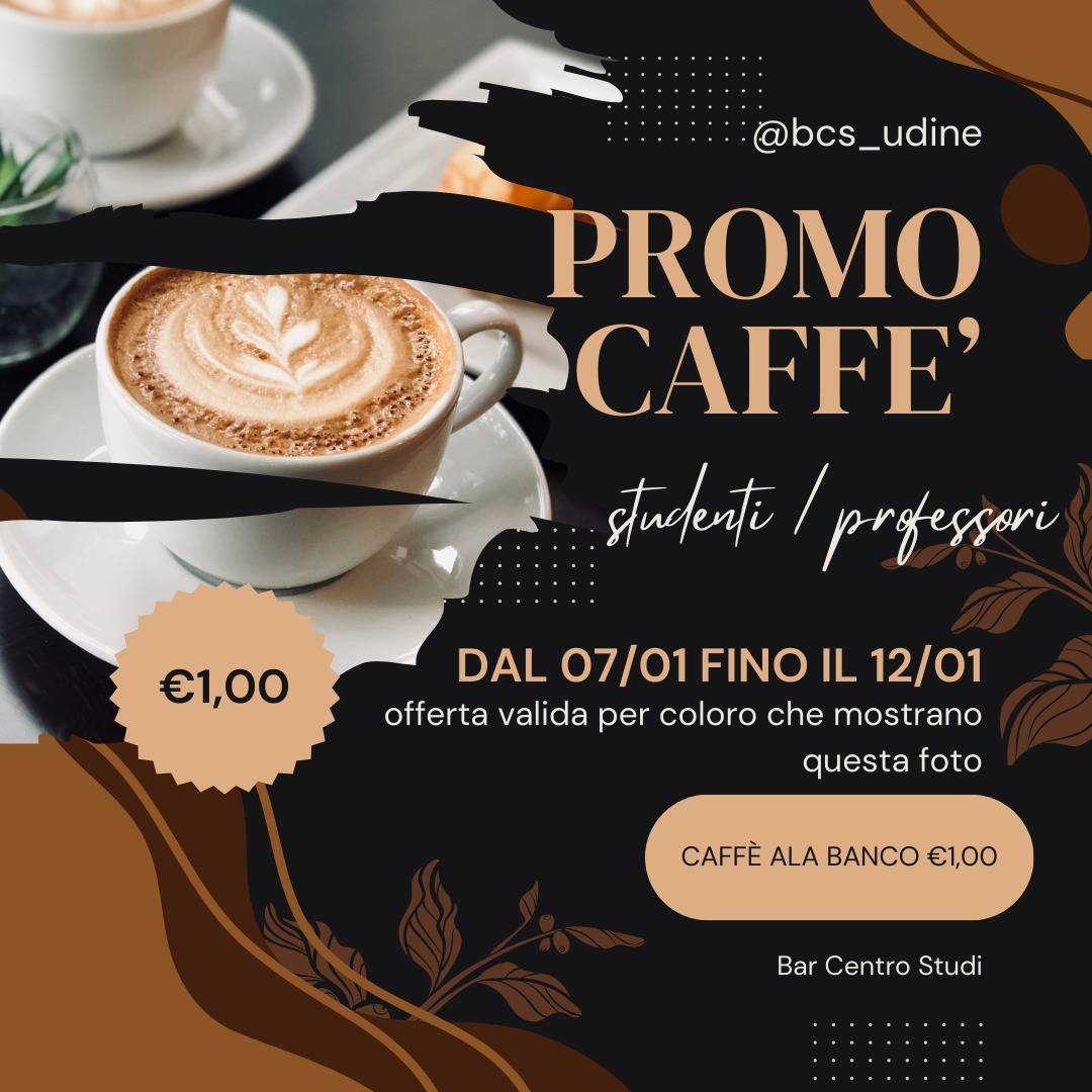 Menu di Bar Centro Studi 