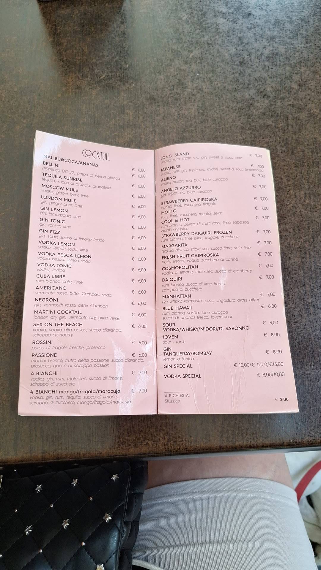 Menu di Bar Grande Italia 