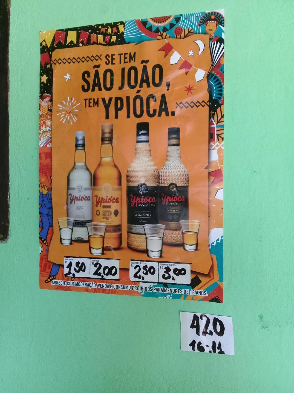 Bar o KBÇA cardápio