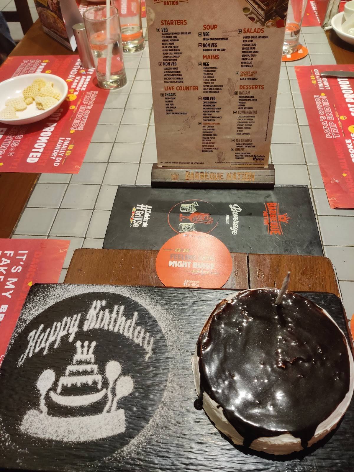 Barbeque Nation menu
