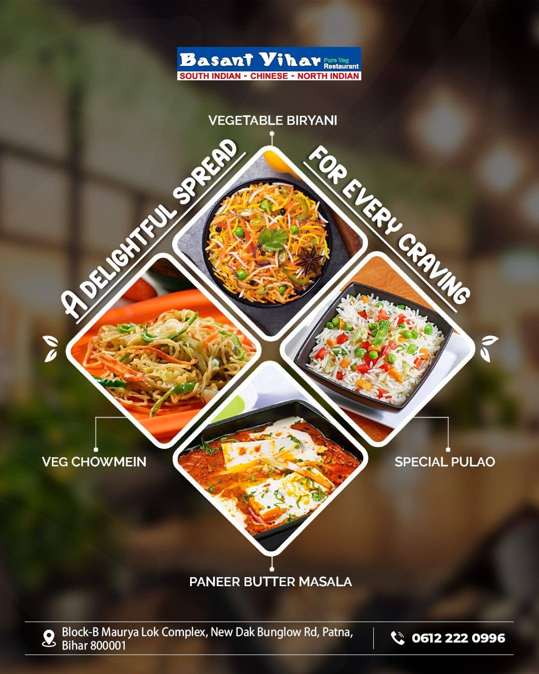 Basant Vihar menu
