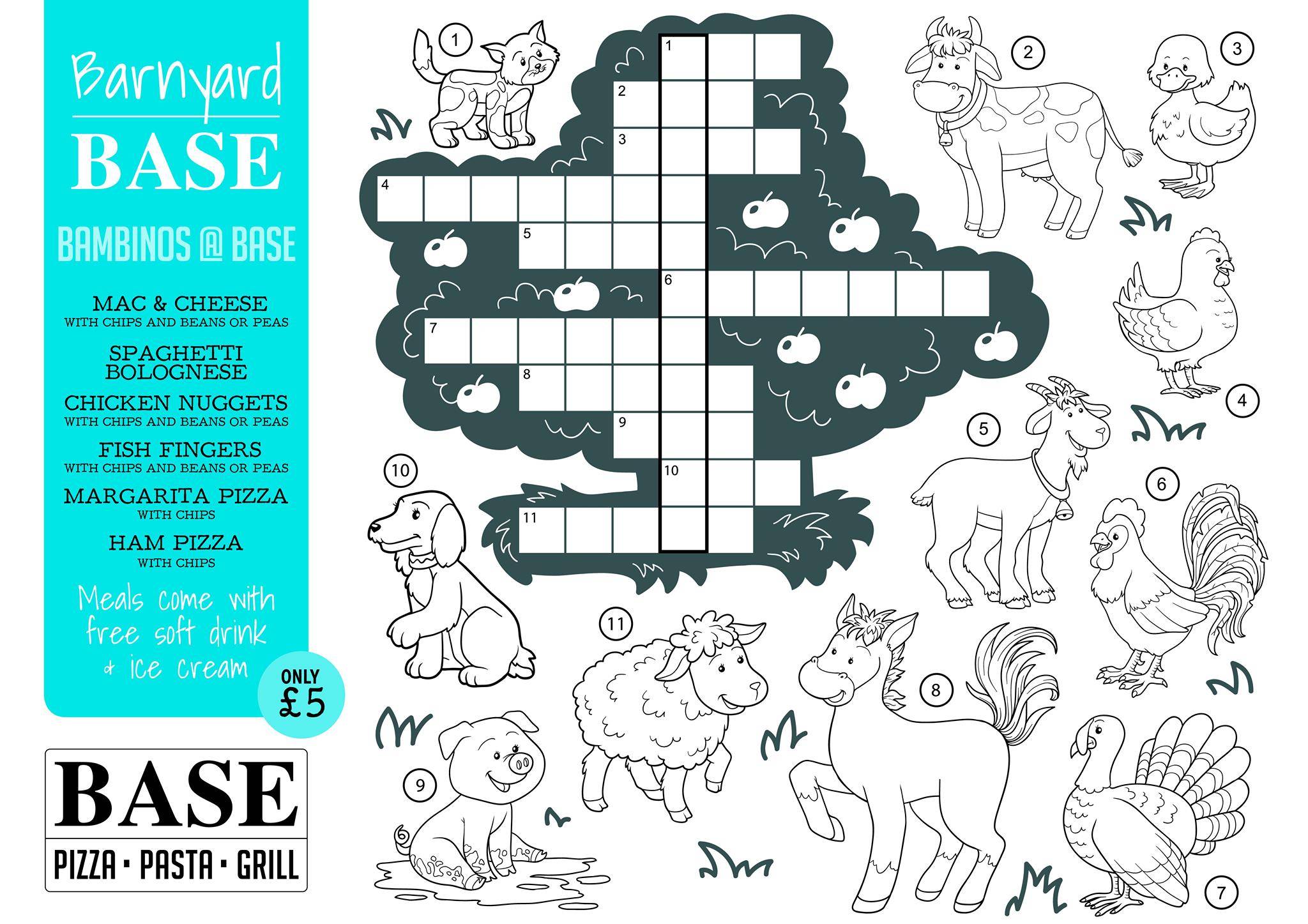 Menu at Base Pizza Pasta Grill pizzeria, Leven