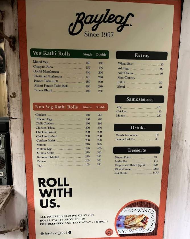 Bayleaf OTG (On The Go) menu