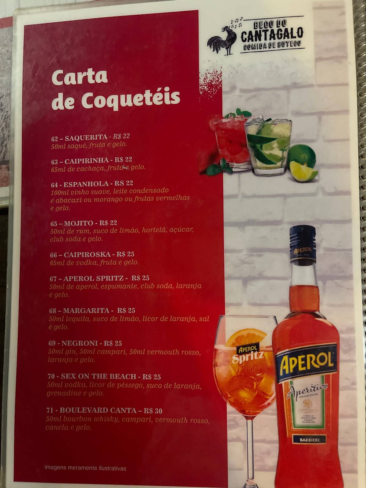 Beco Do Cantagalo / Hambúrgueria Rafa Burger Bar cardápio