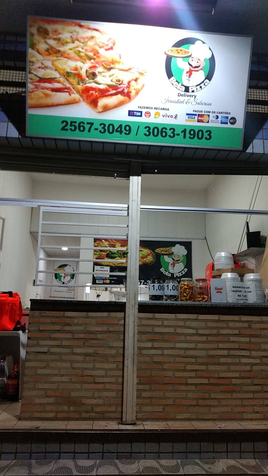 Bela Pizza cardápio