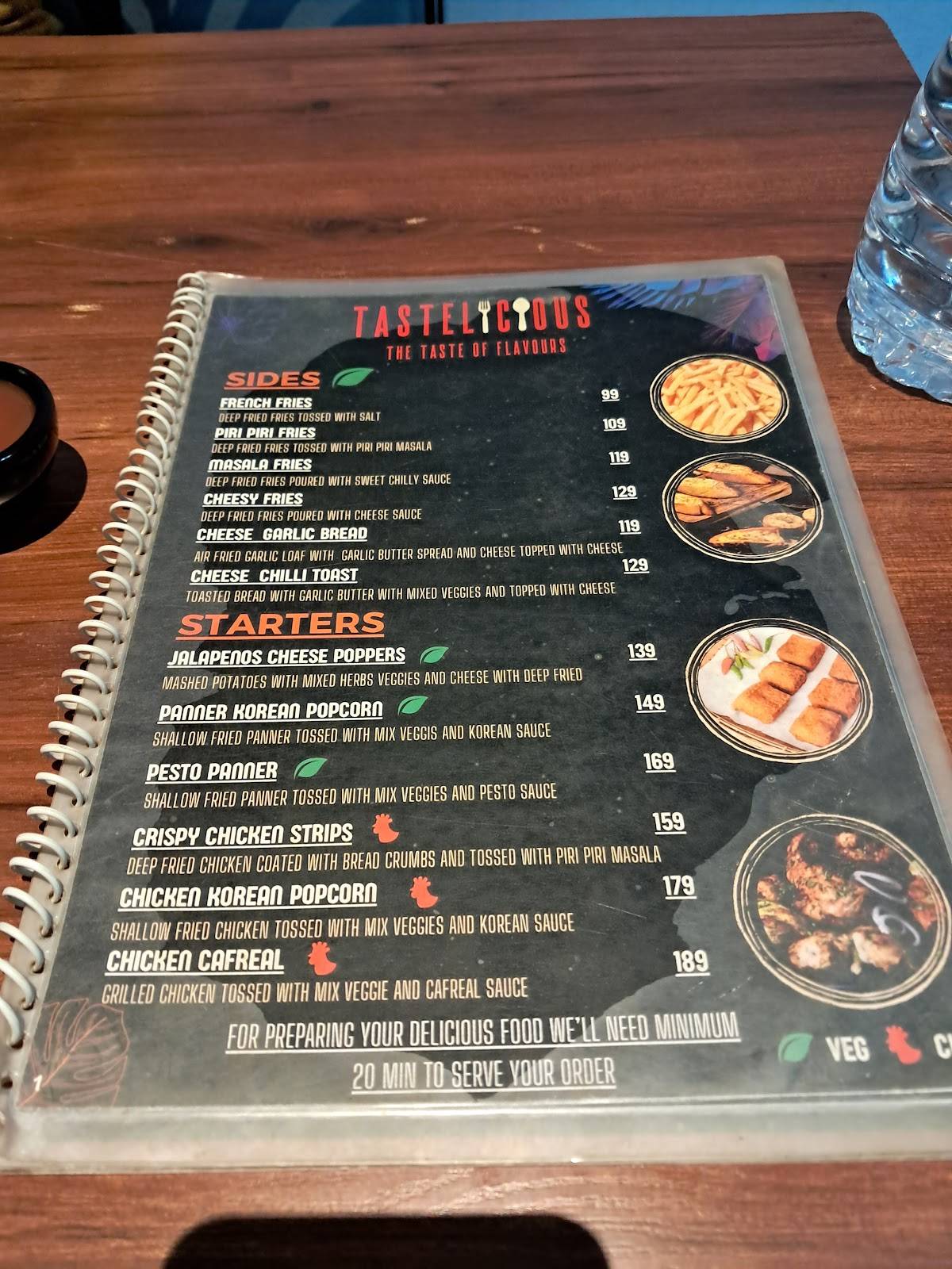 TASTELICIOUS menu