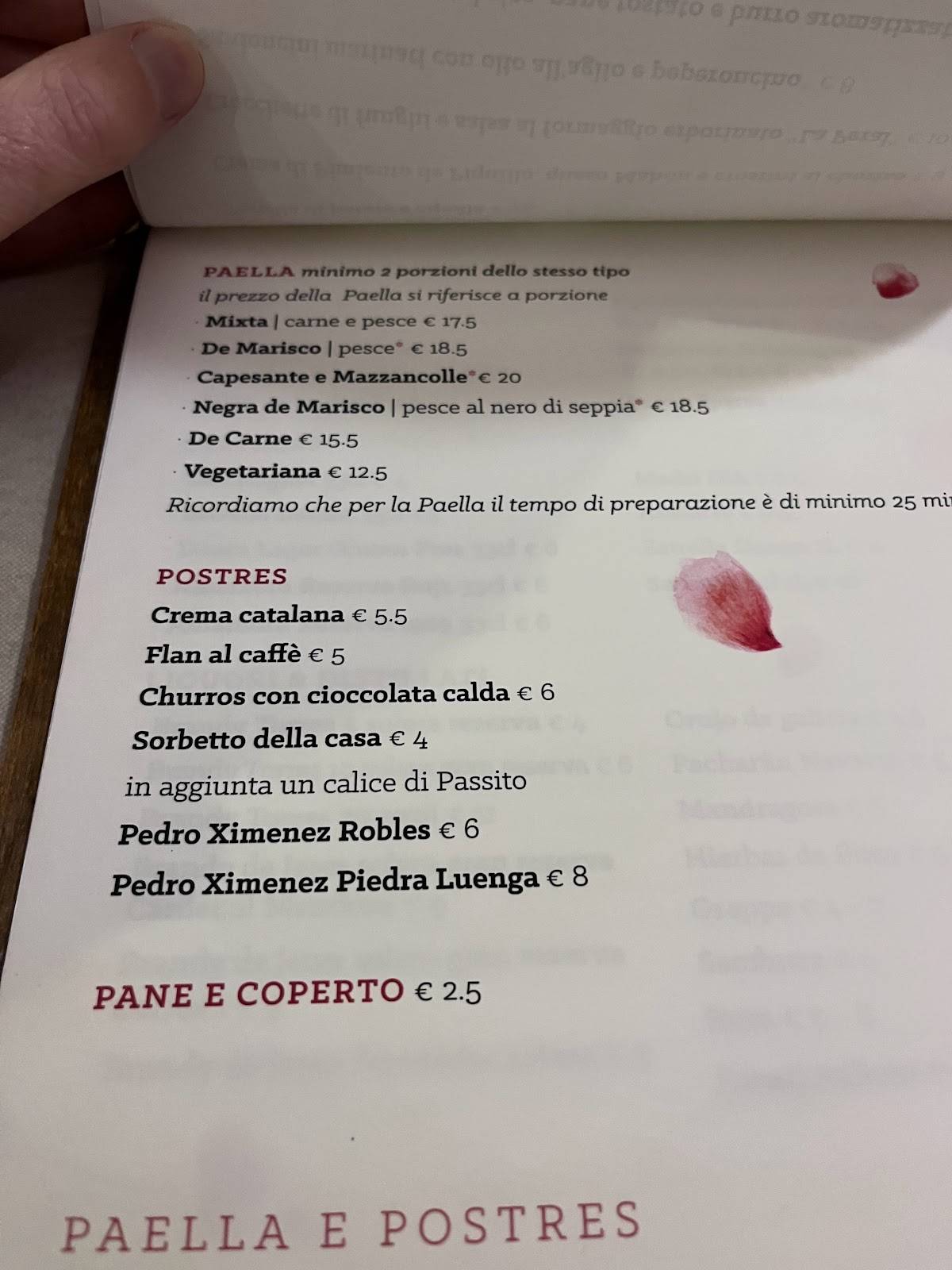 Menu di Ristorante Sebastian 
