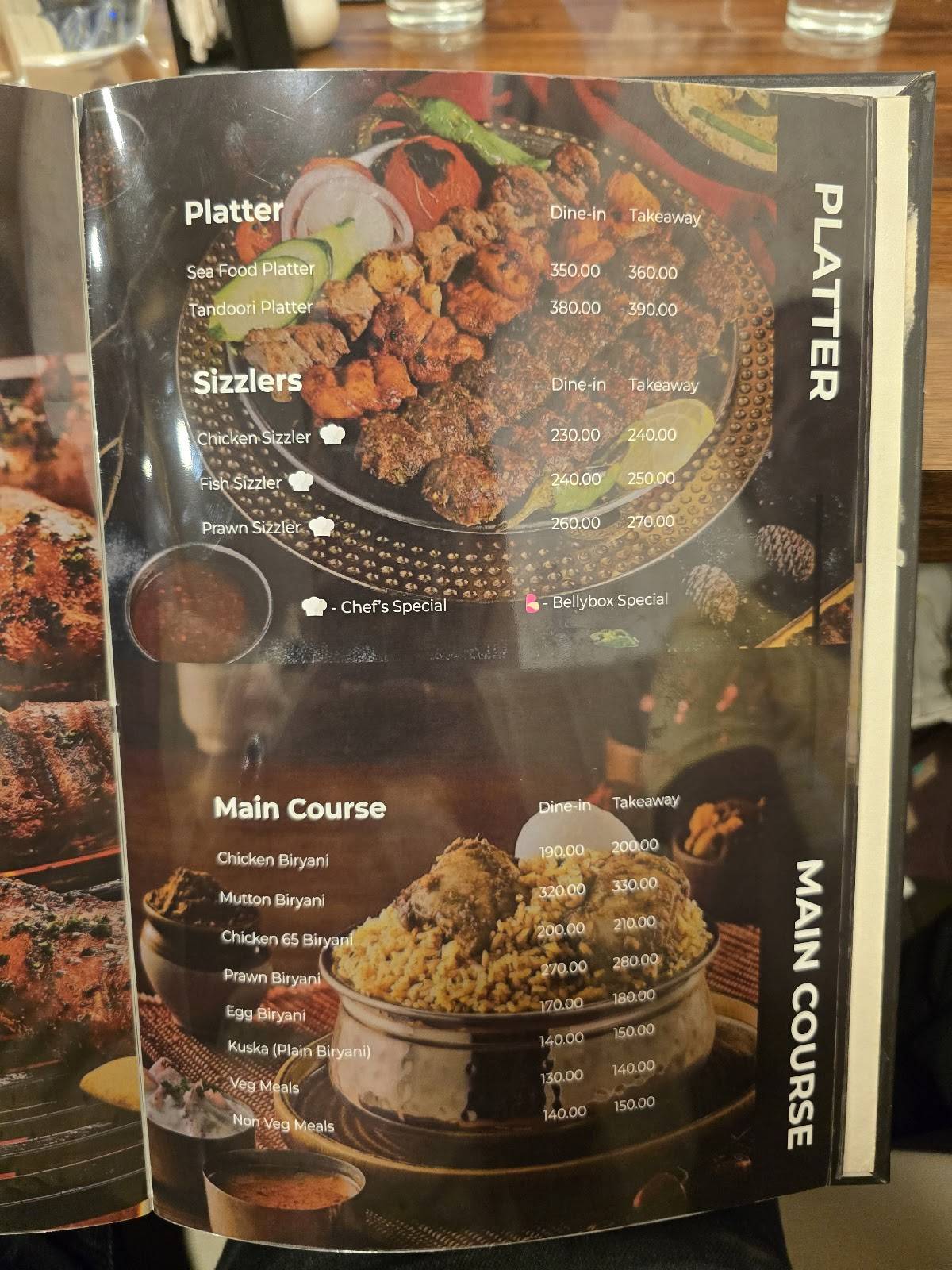 Belly Box - Ashok Nagar menu