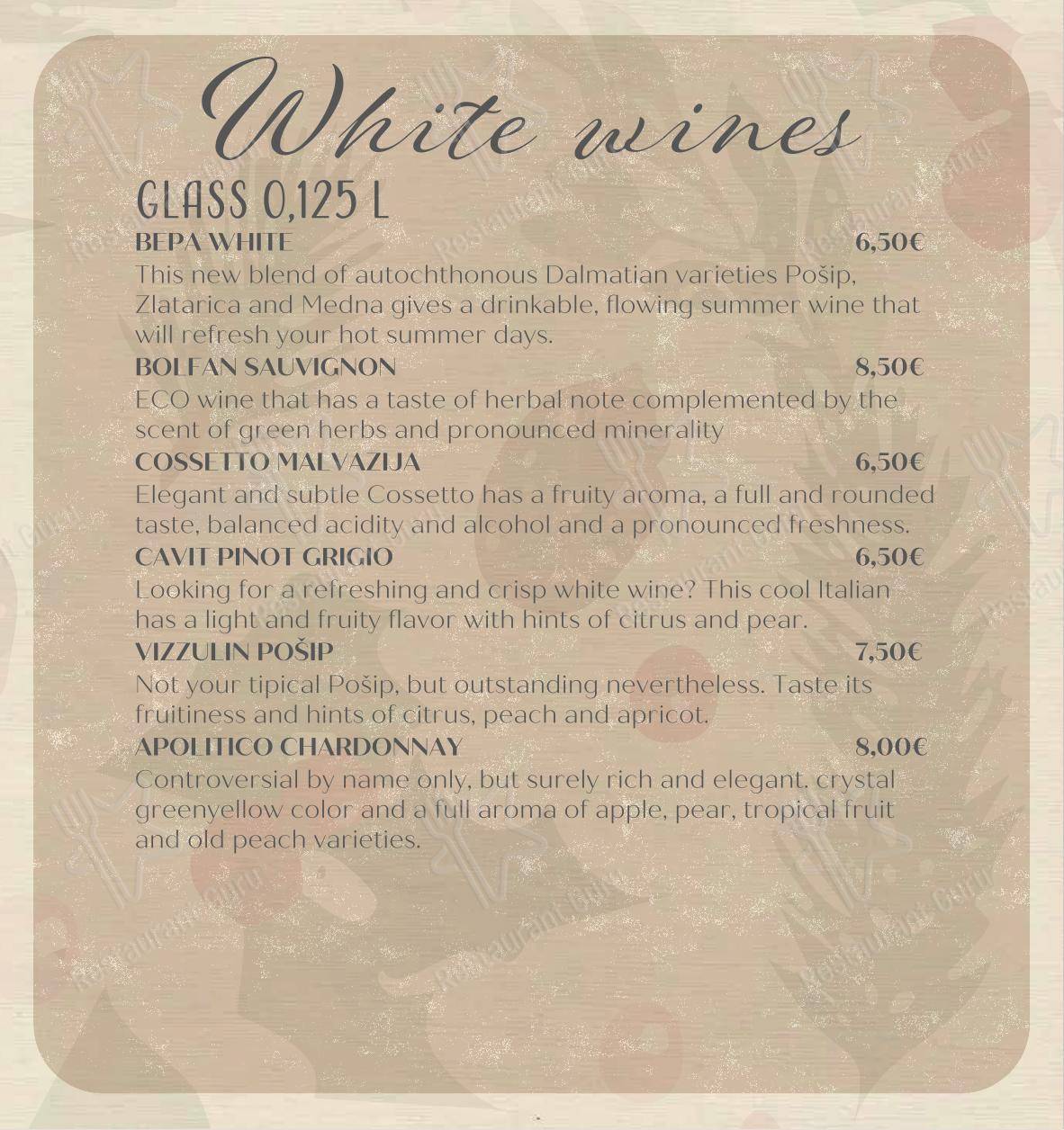 Menu di Bepa - Основное меню