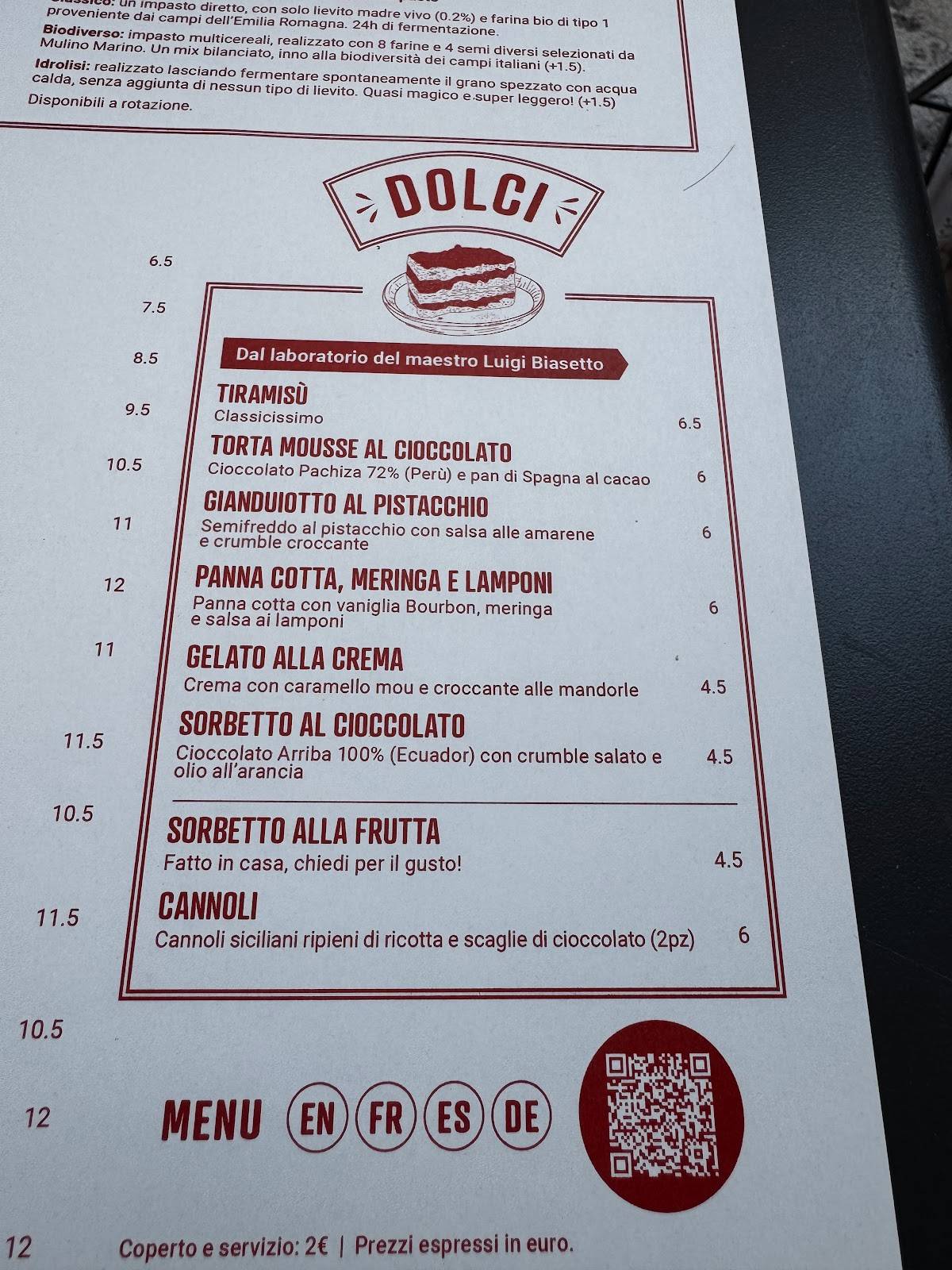 Menu di Berberè Verona 